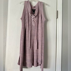 Off the shoulder knit sweater